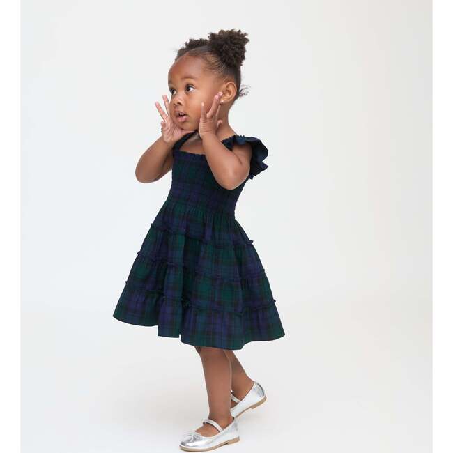 The Tiny Ellie Nap Dress, Blackwatch Tartan - Dresses - 3