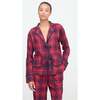 The Steffy PJ Set, Cherry Tartan - Pajamas - 3