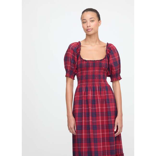 The Louisa Nap Dress, Cherry Tartan - Dresses - 3
