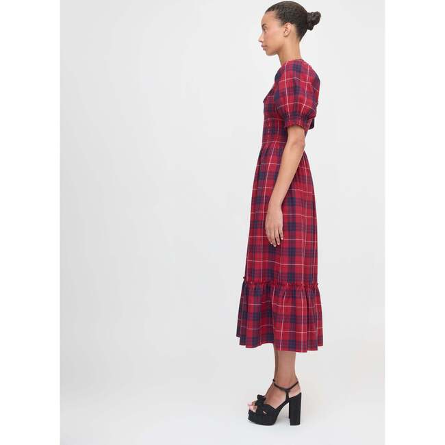The Louisa Nap Dress, Cherry Tartan - Dresses - 4