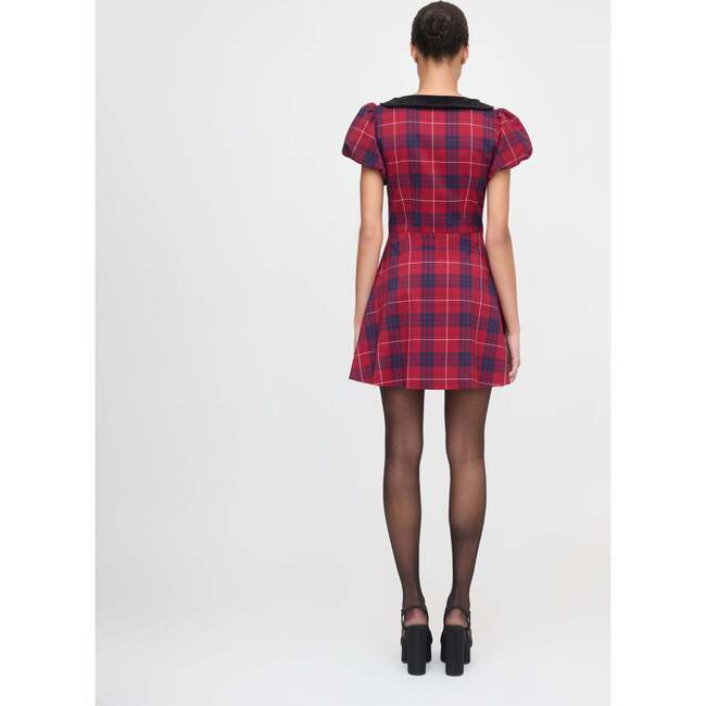 The Samantha Dress, Cherry Tartan - Dresses - 5