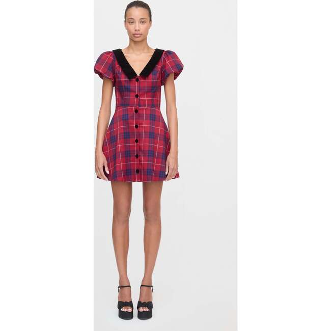 The Samantha Dress, Cherry Tartan - Dresses - 6