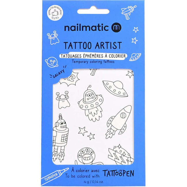 Tattoo Temporary for Kids GALAXY, Multi