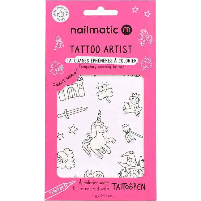 Tattoo Temporary for Kids MAGIC WORLD, Multi