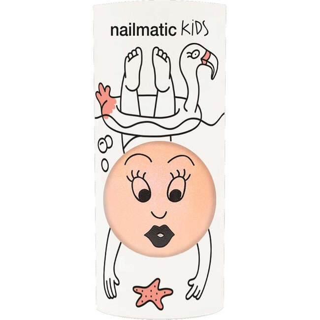 Nail Polish for Kids NEON SINGLE FLAMINGO Coral Neon, Coral