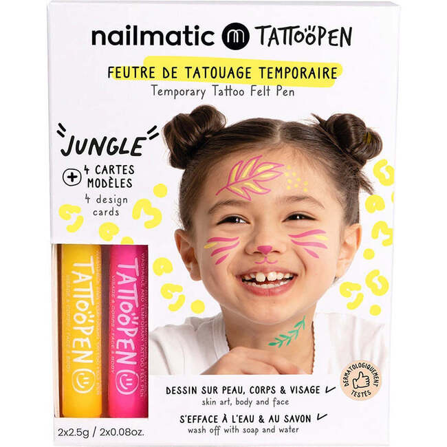 Tattoo Pen Set for Kids JUNGLE, Multi