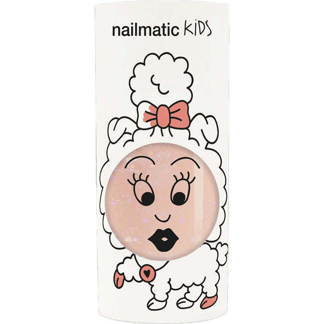 Nail Polish for Kids GLITTER SINGLE PEACHY Peach Glitter, Coral