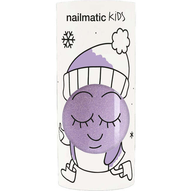 Nail Polish for Kids GLITTER SINGLE PIGLOU Purple Glitter, Purple