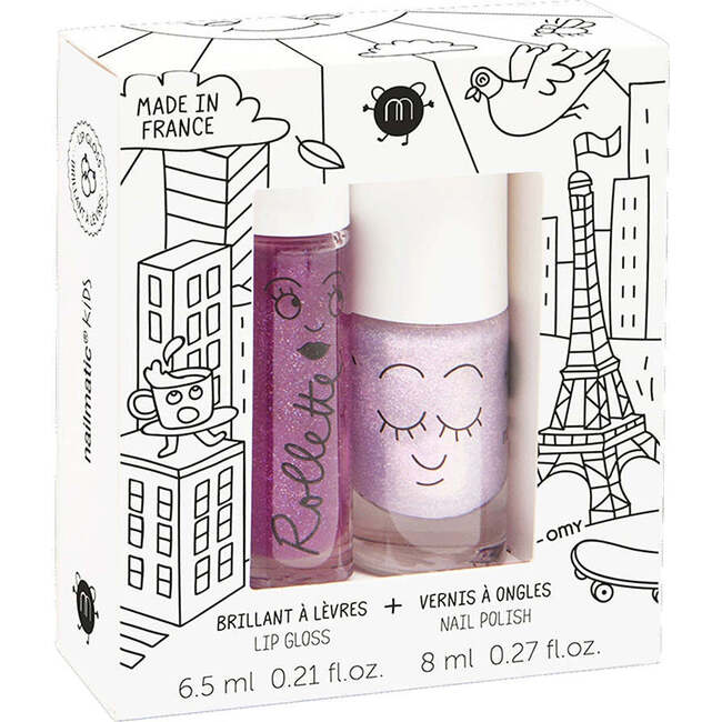Nail Polish and Lip Gloss Set for Kids LOVELY CITY, Multi