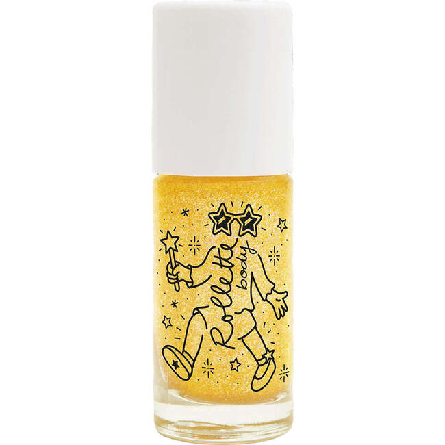 Body Glitter for Kids SUPER GOLD Cherry Single, Gold
