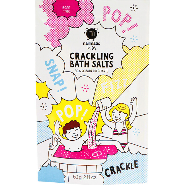 Bath Salts for Kids CRACKLING Pink, Pink