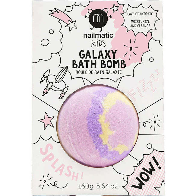 Bath Bomb for Kids GALAXY SUPERNOVA Pink Yellow Purple, Multi