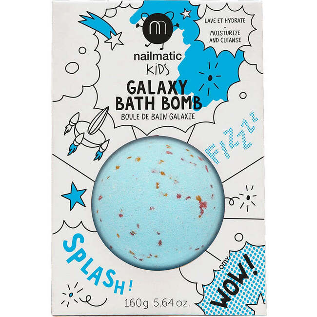 Bath Bomb for Kids GALAXY COMET Red Flakes, Blue