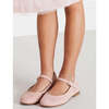 Girls Suede Piped Mary-Jane Shoes, Pink - Mary Janes - 2