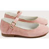 Girls Suede Piped Mary-Jane Shoes, Pink - Mary Janes - 4