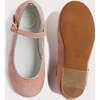 Girls Suede Piped Mary-Jane Shoes, Pink - Mary Janes - 5