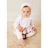 Frill Collar Long Sleeve Bodysuit, White - Onesies - 3 - thumbnail