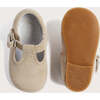 Baby Suede T-Bar Shoes, Beige - Dress Shoes - 3 - thumbnail