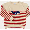 Whale Intarsia Striped Jumper in Red - Sweaters - 1 - thumbnail