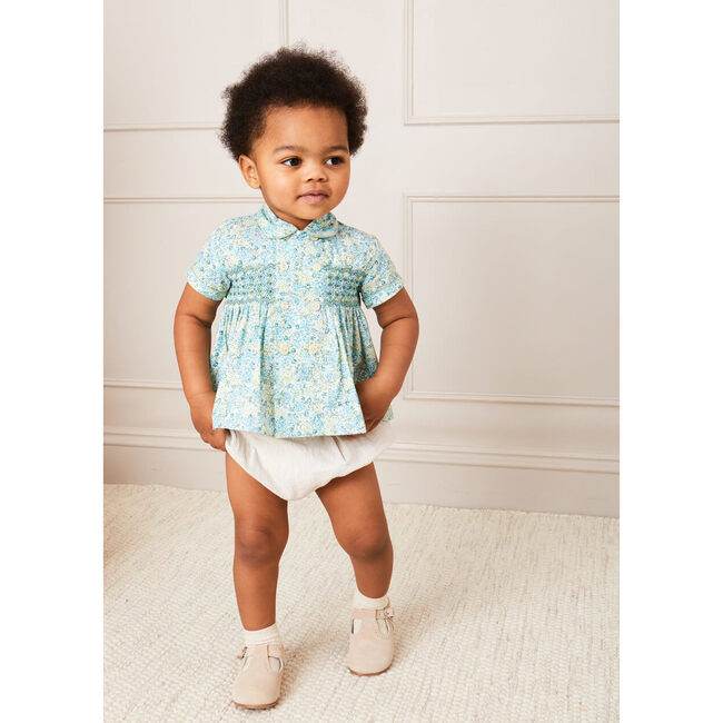 Striped Button Detail Bloomers in Beige - Bloomers - 3