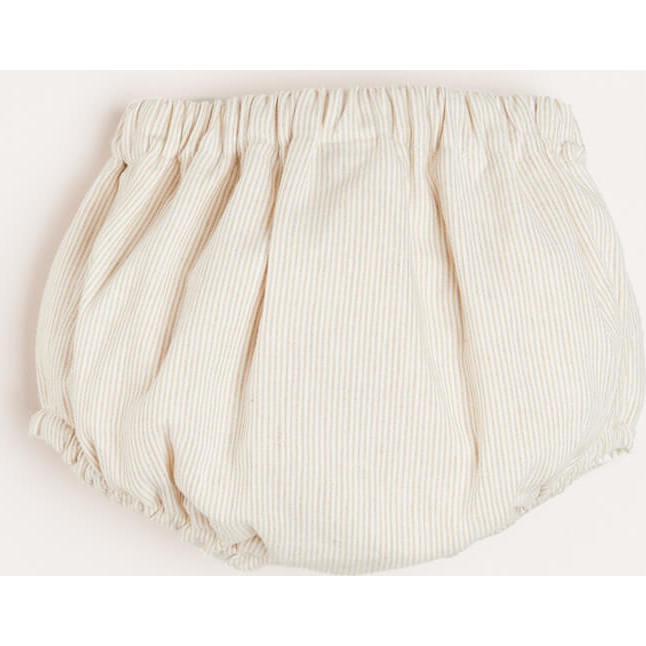 Striped Button Detail Bloomers in Beige - Bloomers - 4