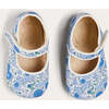 Olivia Floral Mary Jane Pram Shoes in Blue - Mary Janes - 1 - thumbnail