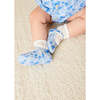 Olivia Floral Mary Jane Pram Shoes in Blue - Mary Janes - 2 - thumbnail