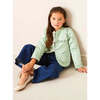 Linen Ballerina Shoes in Ivory - Mary Janes - 3 - thumbnail