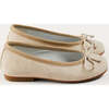 Linen Ballerina Shoes in Ivory - Mary Janes - 6 - thumbnail