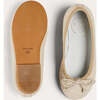 Linen Ballerina Shoes in Ivory - Mary Janes - 7 - thumbnail