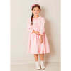 Gingham Smocked Ruffle Collar Long Sleeve Dress in Coral - Dresses - 6 - thumbnail