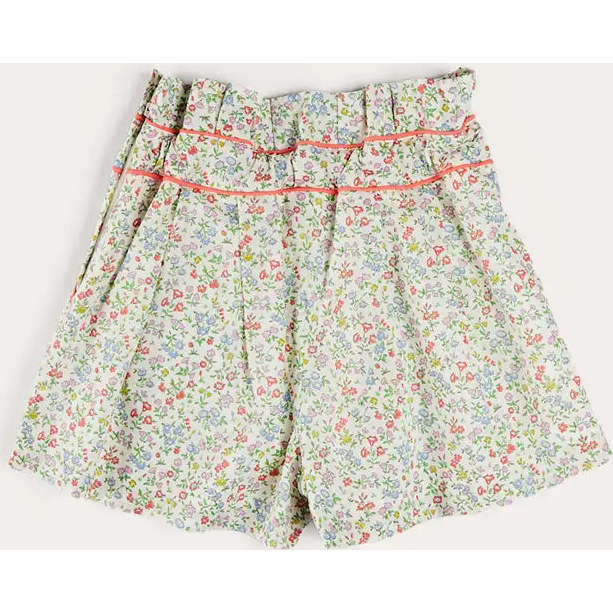 Cordelia Liberty Floral Contrast Piping Shorts in Pink - Shorts - 5