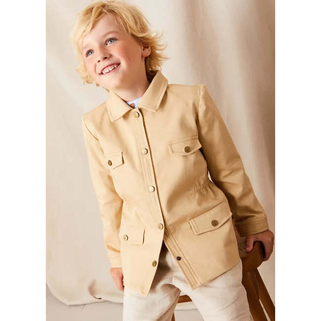 Plain Pocket Detail Trousers in White - Pants - 4