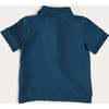 Plain Short Sleeve Polo Shirt in Navy - Shirts - 5