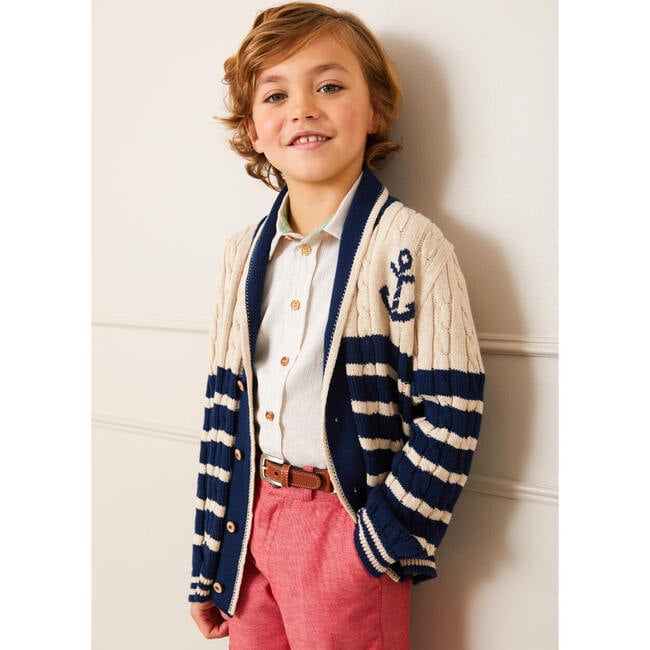 Plain Linen Shorts in Red - Shorts - 3