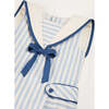 Regency Striped Mariner Collar Pleated Sleeveless Dress in Blue - Dresses - 6 - thumbnail