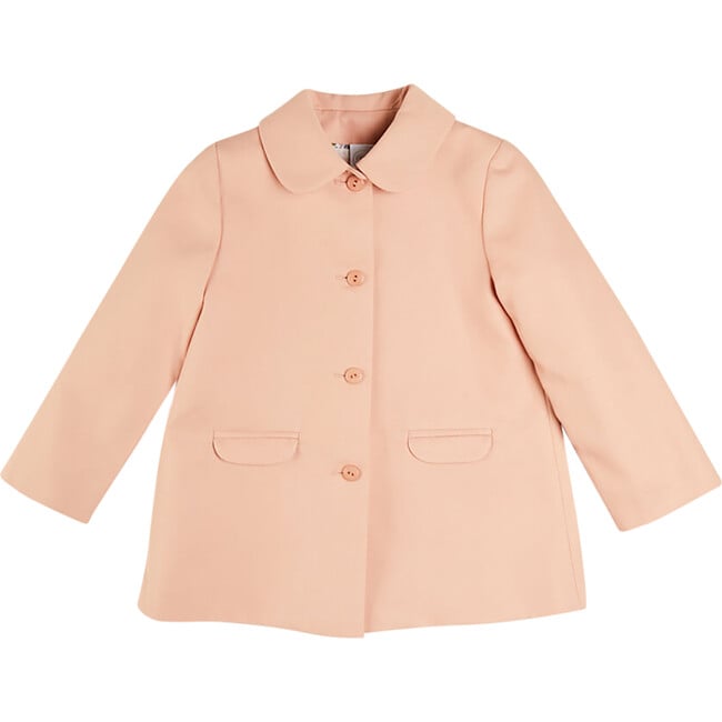 Peter Pan Collar Swing Coat, Pink