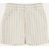 Brompton Striped Shorts in Beige - Shorts - 1 - thumbnail