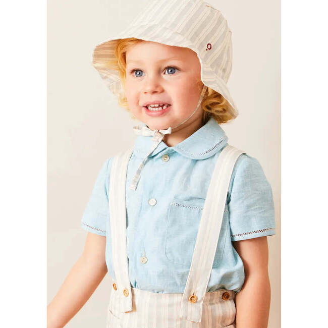 Brompton Striped Shorts With Braces in Red - Shorts - 2