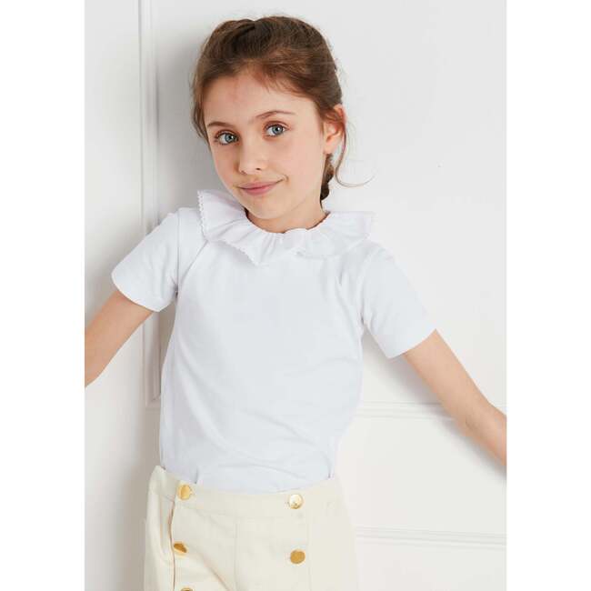 Piculina Trim Top, White