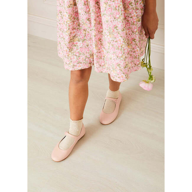 Leather Mary Jane Shoes, Pink