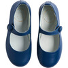 Leather Mary Jane Shoes, Blue - Mary Janes - 1 - thumbnail