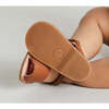 Open Toe Leather Sandals, Brown - Sandals - 6