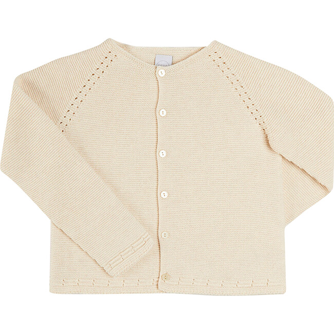 Plain Cardigan, Cream