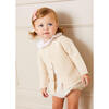 Plain Cardigan, Cream - Cardigans - 2 - thumbnail