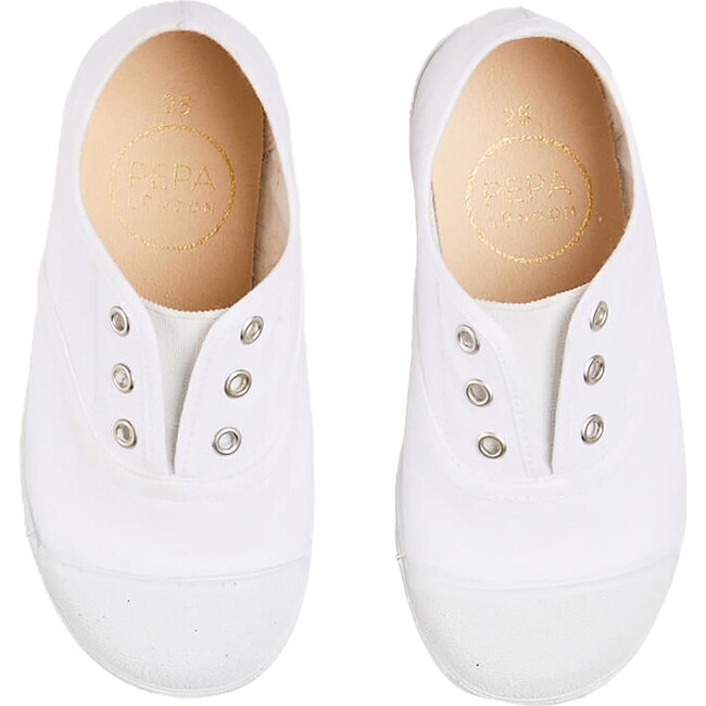 Canvas Plimsolls, White