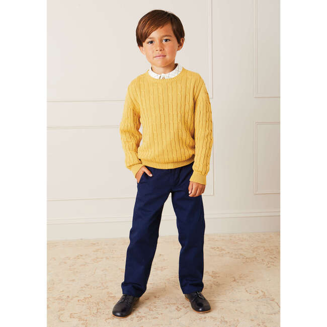 Pocket Detail Chino Trousers, Navy