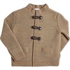Toggle Fastening Knitted Cardigan, Oatmeal - Cardigans - 1 - thumbnail