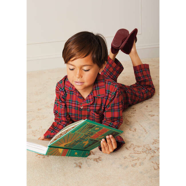 Tartan Pyjama Set, Red - Pajamas - 3