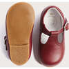 T-Bar Baby Shoes, Burgundy - T-Straps - 5 - thumbnail